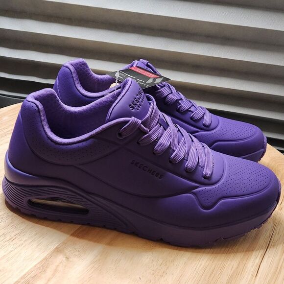 Skechers Street Uno Stand On Air – Purple Memory Foam US 8 EU 41 - Picture 2 of 11